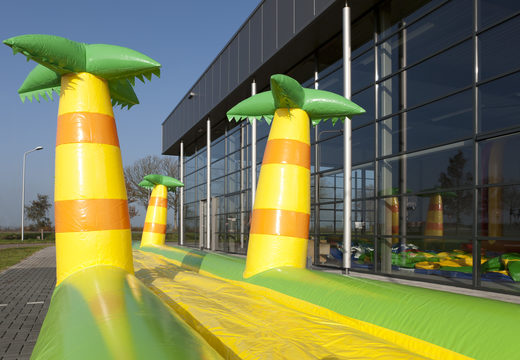 Order an inflatable 16m long belly slide in a jungle theme for kids. Buy inflatable belly slides now online at JB Inflatables UK