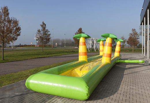 Buy 16m long jungle themed inflatable belly slide for kids. Order inflatable slides now online at JB Inflatables UK