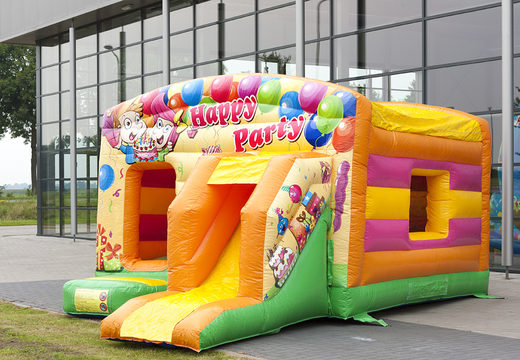 Order inflatable indoor maxi multifun bouncy castle in party theme with slide for children. Buy bouncy castle bouncy castles online at JB Inflatables UK