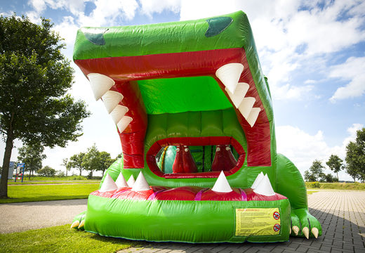 Order an obstacle course in a crocodile theme for kids. Buy inflatable obstacle courses online now at JB Inflatables UK