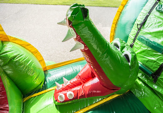 Buy inflatable 8 meter crocodile themed obstacle course for kids. Order inflatable obstacle courses now online at JB Inflatables UK