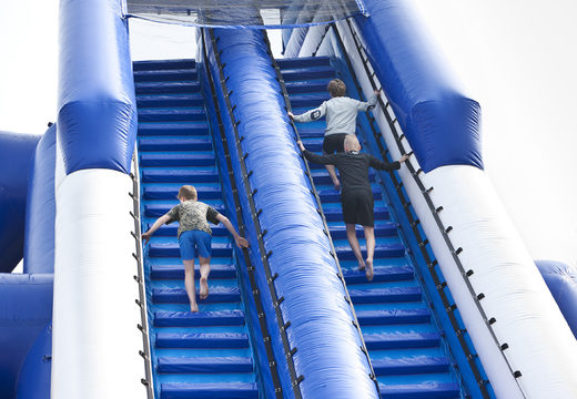 Order a perfect inflatable monster slide 11 meters high and 53 meters long with a double staircase for children. Buy inflatable slides now online at JB Inflatables UK