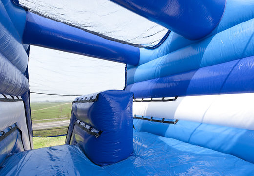 Order inflatable monster slide 11 meters high and 53 meters long with a double staircase for your kids. Buy inflatable slides now online at JB Inflatables UK