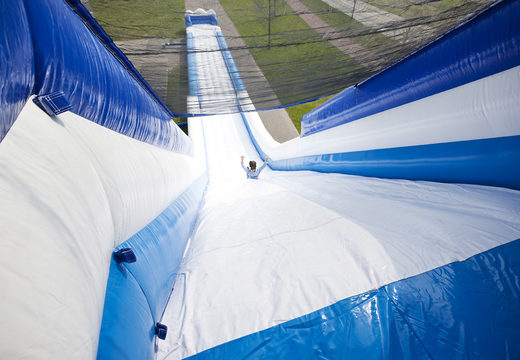 Order a perfect inflatable monster slide 11 meters high and 53 meters long with a double staircase for children. Buy inflatable slides now online at JB Inflatables UK