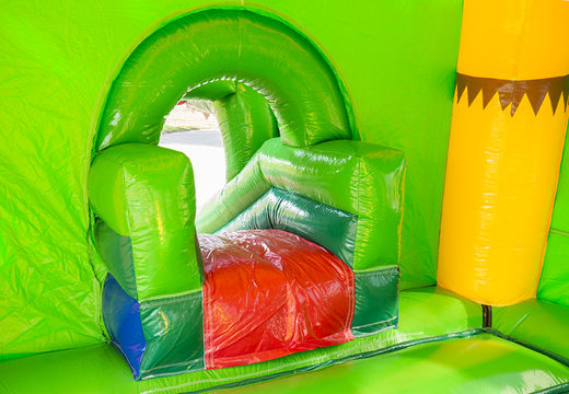 Buy an inflatable indoor multifun super bounce house with slide in the shape of a crocodile for children. Buy inflatable bounce houses online at JB Inflatables UK
