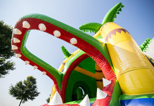 Buy Multifun super crocodile bouncy castle with slide for children. Buy inflatable bouncy castles online at JB Inflatables UK