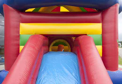 Buy a circus inflatable indoor bouncer with various obstacles and a slide at JB Inflatables UK. Order bouncers online at JB Inflatables UK