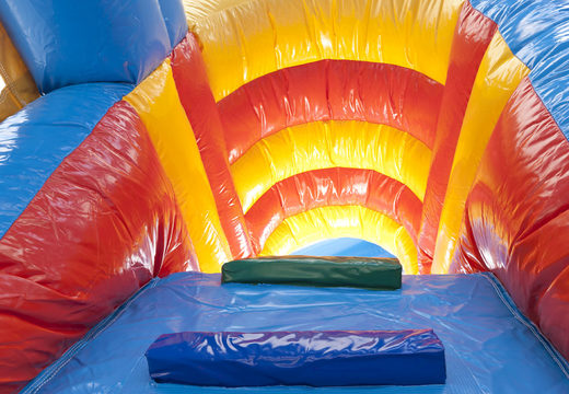 Buy an inflatable indoor multiplay bounce house with slide in the shark theme for kids. Order inflatable bounce houses online at JB Inflatables UK