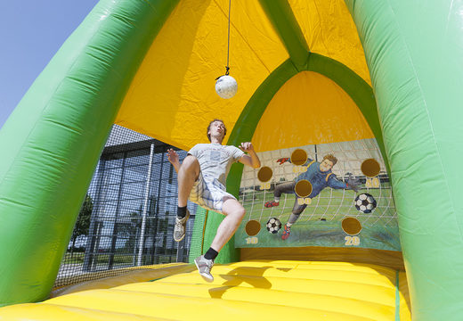 Order a football kick arena attraction suitable for young and old, large and small. Buy inflatable football kick arena attraction online now at JB Inflatables UK