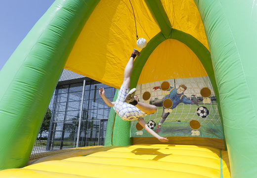 Inflatable football kick arena attraction suitable for young and old, large and small. Order inflatable football kick arena attraction now online at JB Inflatables UK