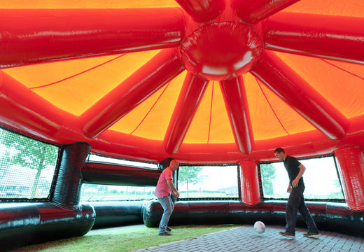 Buy unique inflatable panna football cage with roof for kids. Order inflatable panna football cage now online at JB Inflatables UK