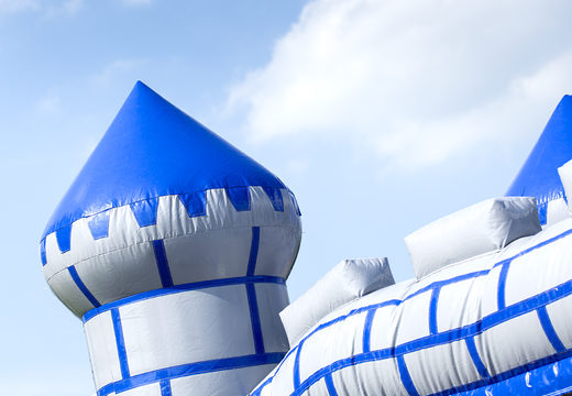 Buy inflatable 8 meter obstacle course with castle themed 3D objects for kids. Order inflatable obstacle courses now online at JB Inflatables UK