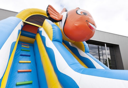 Order slide clownfish multiplay and bath for kids for kids. Buy inflatable slides now online at JB Inflatables UK