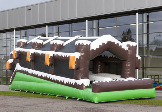 Order inflatable double roller track in winter theme for both young and old. Buy inflatable winter attractions online now at JB Inflatables UK
