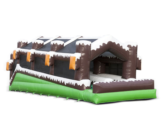 Roller track double inflatable in winter theme for both young and old. Order inflatable winter attractions now online at JB Inflatables UK