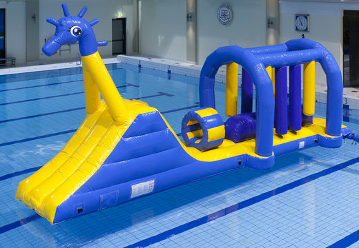 Buy unique inflatable obstacle course Swimming pool run Seahorse with fun objects for both young and old. Order inflatable pool games now online at JB Inflatables UK