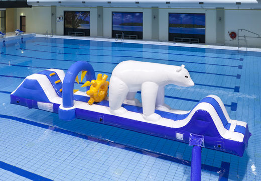 Buy a polar bear themed inflatable pool with fun 3D objects for both young and old. Order inflatable water attractions now online at JB Inflatables UK