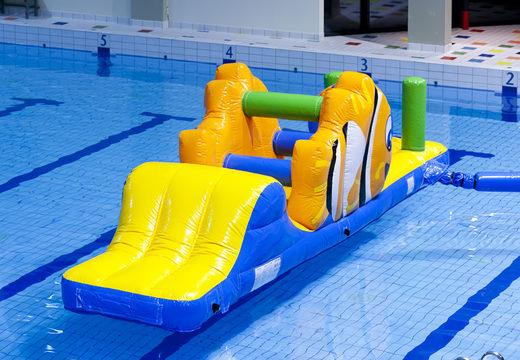Order slide obstacle course fish run with fun 3D obstacles for both young and old. Buy inflatable obstacle courses online now at JB Inflatables UK