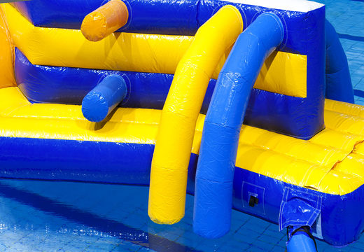 Buy Zig Zag Zee inflatable double obstacle course for both young and old. Order inflatable pool obstacle courses now online at JB Inflatables UK