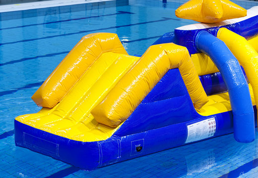 Order double Zig Zag Zee swimming pool obstacle course for both young and old. Buy inflatable water attractions online now at JB Inflatables UK