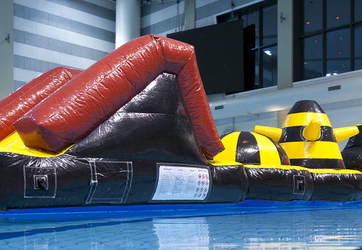 Order an inflatable adventure run pool with challenging obstacle objects for both young and old. Buy inflatable pool games now online at JB Inflatables UK