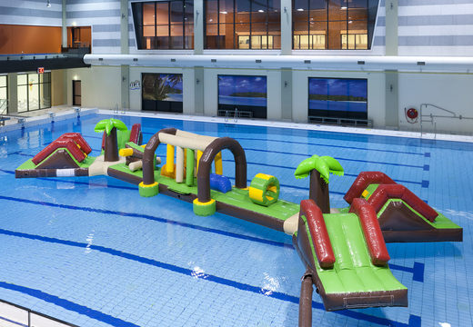 Buy an inflatable 16 meter long Double Hawaii Run XL obstacle course with various exciting objects for both young and old. Order inflatable water attractions now online at JB Inflatables UK