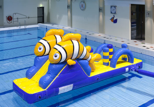Order long inflatable clownfish run with slide for both young and old. Buy inflatable pool games now online at JB Inflatables UK