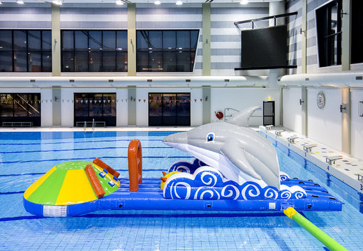 Buy a dolphin themed inflatable slide for both young and old. Order inflatable pool games now online at JB Inflatables UK