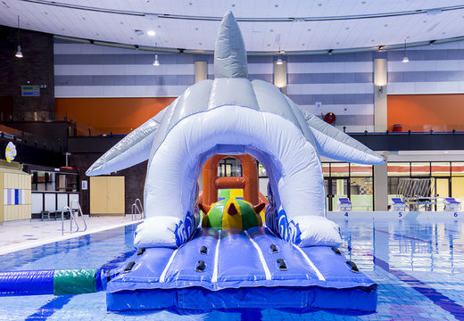 Inflatable slide in dolphin theme for both young and old. Buy inflatable pool games now online at JB Inflatables UK