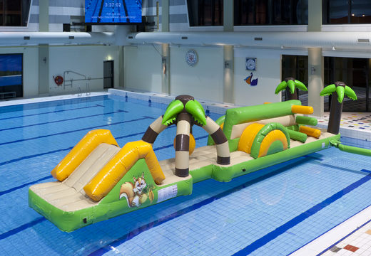 Order pool double jungle run with challenging obstacle objects for both young and old. Buy inflatable obstacle courses online now at JB Inflatables UK