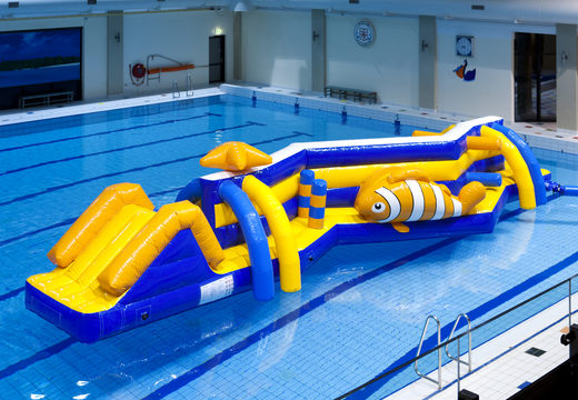 Order a double Zig Zag Zee obstacle course for both young and old. Buy inflatable pool obstacle courses online now at JB Inflatables UK