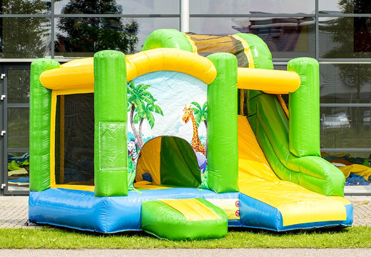 Buy a jungle themed bouncy castle for kids. Order inflatable bouncy castles online at JB Inflatables UK