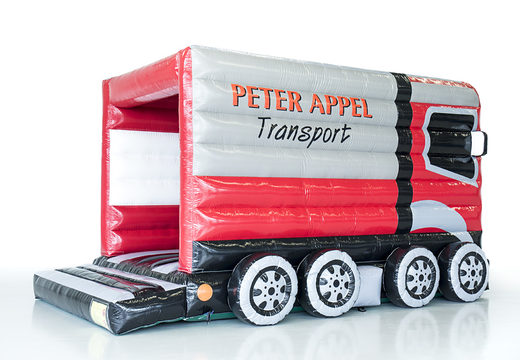 Promotional custom made Peter Appel - truck bouncy castles buy online. Order inflatable bouncers in your own style now at JB Inflatables UK 
