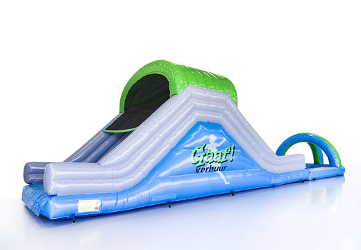 Order custom tobbedansbaan water slide in your own house style. Buy inflatable water slide online now at JB Promotions UK
