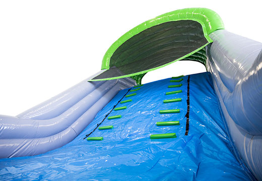 Buy custom inflatable tobbedansbaan water slide in your own house style. Order inflatable water slide online now at JB Promotions UK