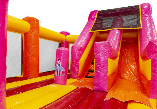 Buy inflatable cool slidebox in princess theme for kids. Order bouncy castles online at JB Inflatables UK