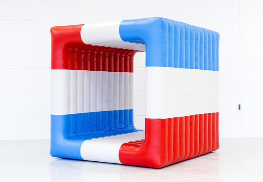 Buy red-white-blue flip it cube for both old and young. Order inflatable items online at JB Inflatables UK