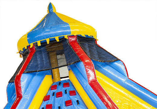 Buy tower inflatable slide with a carousel theme for kids. Order inflatable slides now online at JB Inflatables UK