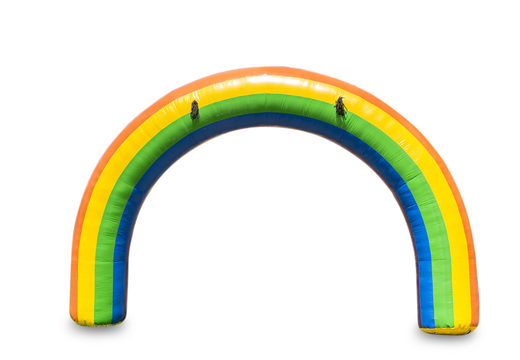 Buy a 6x4m rainbow inflatable start & finish arch at JB Inflatables UK. Order standard inflatable arches for sport events now