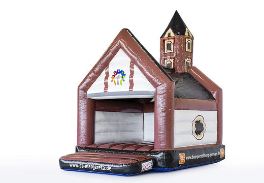Order Custom made ST. MARGARETA -a frame church bouncy castle in your own style at JB Inflatables UK. Promotional bouncy castles in all shapes and sizes made at JB Promotions
