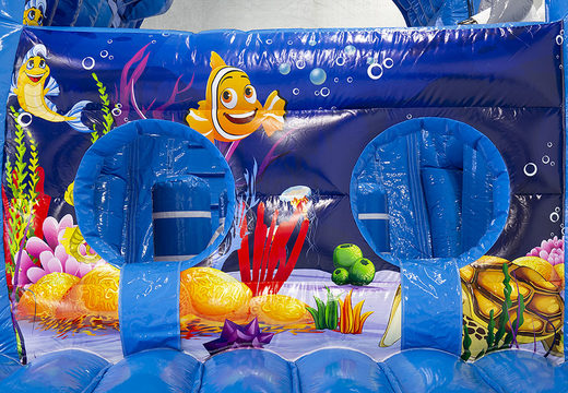 Order an obstacle course in the Seaworld theme for kids. Buy inflatable obstacle courses online now at JB Inflatables UK