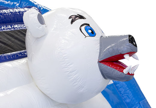 Bespoke Eiscafé & Pizzeria - Multiplay Polar Bear Superbouncers are perfect for sports events. Order custom-made bouncy castles at JB Promotions UK
