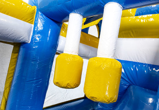Order a bouncy castle in frozen ice with a slide for children. Buy inflatable bouncy castles online at JB Inflatables UK