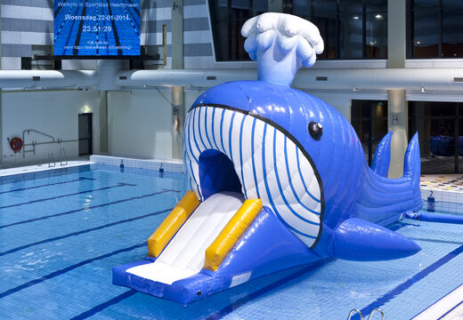 Buy whale-themed airtight Obstacle Run with challenging obstacle objects for children. Order inflatable obstacle courses online now at JB Inflatables UK
