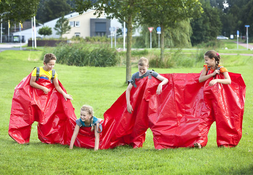 Order red party trousers that can seat 4 people for both old and young. Buy inflatable items online at JB Inflatables UK