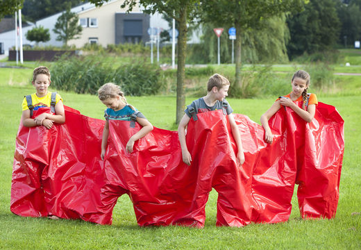 Buy red party trousers that can seat 4 people for both old and young. Order inflatable items online at JB Inflatables UK