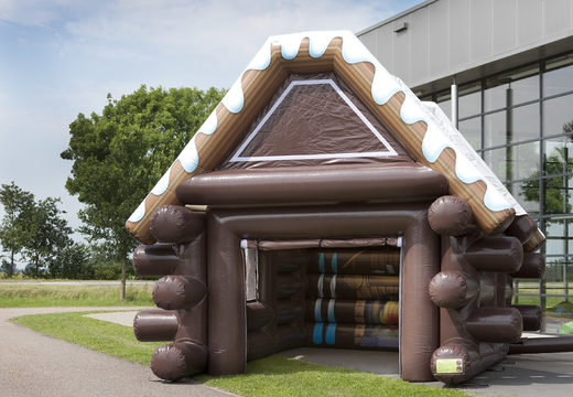 Order inflatable Aprés Ski Hut with a standard size of 7 by 5 by 4 meters for both young and old. Buy inflatable winter attractions online now at JB Inflatables UK