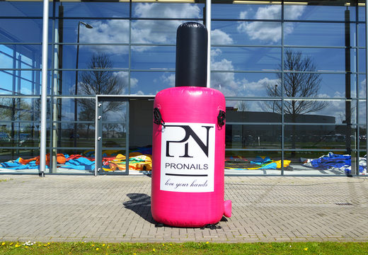 Order Pronails nail polish inflatable product replica. Buy your blow-up promotionals now online at JB Inflatables UK