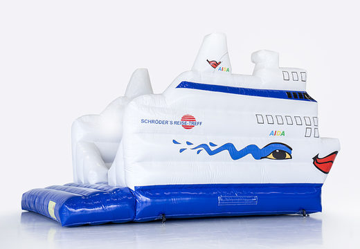 Order custom made inflatable Schröder Reise cruise ship bouncy castles at JB Promotions UK; specialist in inflatable advertising items such as custom bouncy castles