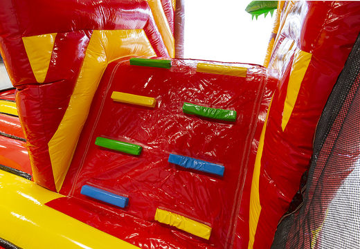 Order a promotional online Van der Valk - Indoor bouncy castle with slide, climbing tower and obstacles of 2.75m high at JB Promotions UK